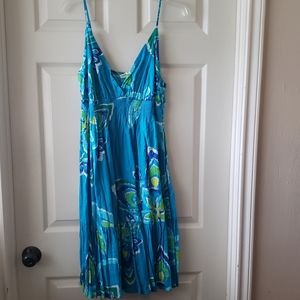Old Navy dress. Size L. Blue & green